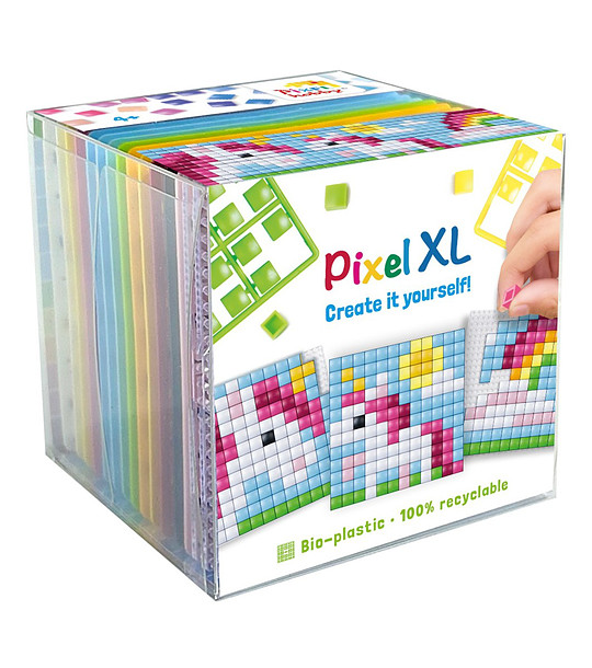 Комплект мозайки куб с еднорози XL  снимка