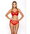 Червени бикини с висока талия CYNTHIA-0 снимка
