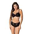 Черни бикини с висока талия и червени акценти LAILA-0 снимка