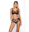 Черни бикини с висока талия и дантела CYNTHIA-0 снимка