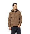 Кафяво мъжко яке с качулка Marc-2 снимка