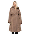 Бежово палто с качулка Anatola-2 снимка