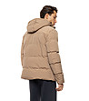 Бежово подплатено мъжко яке с качулка Emko-3 снимка