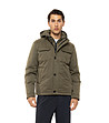 Мъжко зелено яке с качулка Brik-3 снимка