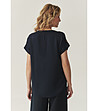 Тъмносиня блуза с къс ръкав Blasa-1 снимка