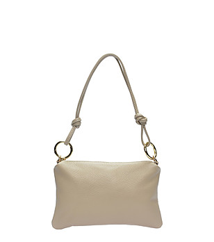 Бежова чанта за рамо  снимка