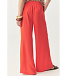 Оранжев дамски панталон с широк крачол Enia-1 снимка