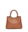 Кафява чанта тип tote -0 снимка