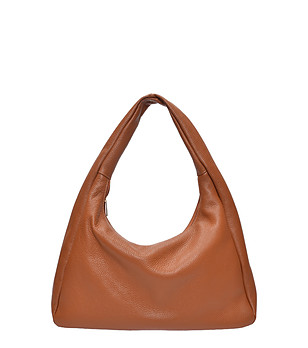 Кафява чанта тип hobo Cognac снимка