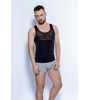 Черeн мъжки стягащ потник 180-190 см снимка