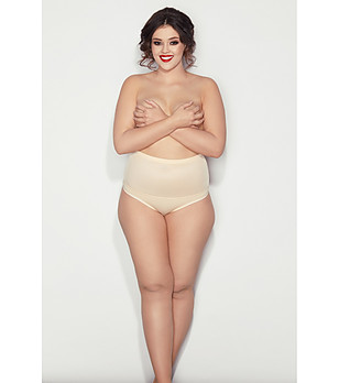 Бежови оформящи прашки с висока талия IGA снимка