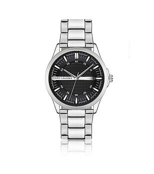 Сребрист часовник Mariselle Silver Link с черен циферблат снимка