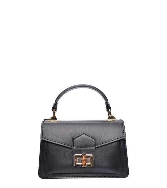 Черна чанта с катарам снимка