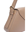 Бежова чанта за рамо с метална тока FANGO-3 снимка