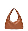 Кафява чанта тип hobo Cognac-0 снимка