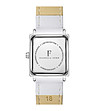 Бял часовник с бяла кожена каишка Rosalie-2 снимка